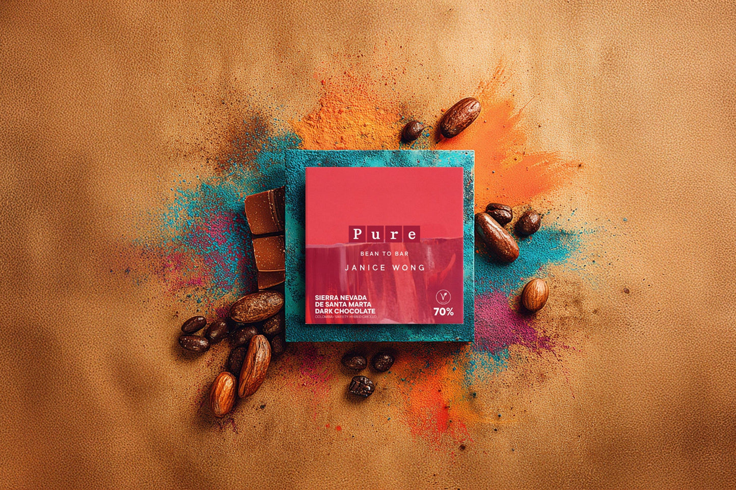 70% Vegan Colombia Single Origin Serra Nevada De Santa Marta Dark Chocolate